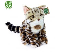 Plyšová mačka bengálska sediaci 23 cm eco-friendly