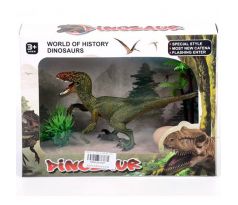 Velociraptor – figúrka s vajcom a rastlinou (zľava -25%)
