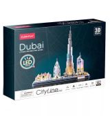 3D puzzle City Line Dubai LED