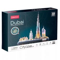 3D puzzle City Line Dubai LED