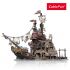 3D puzzle Pirátsky loď s prístavom