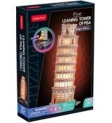 3D puzzle svietiacia šikmá veža Pisa