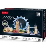 3D puzzle City Line Londýn LED