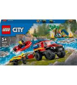 LEGO® City: Hasičské auto 4x4 a záchranný čln (60412)