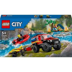 LEGO® City: Hasičské auto 4x4 a záchranný čln (60412)