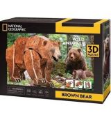 3D puzzle Medveď hnedý